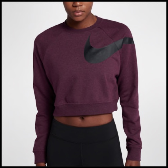 nike dri fit cropped sweatshirt